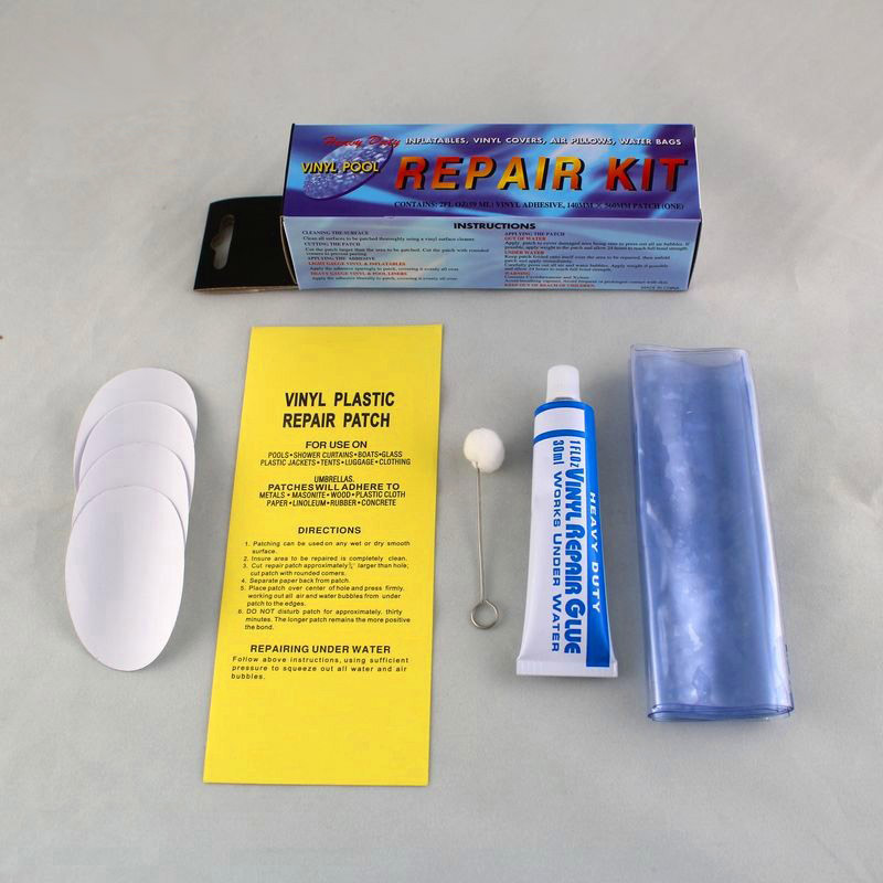 Kit di riparazione del rivestimento adesivo trasparente per piscine fuori terra