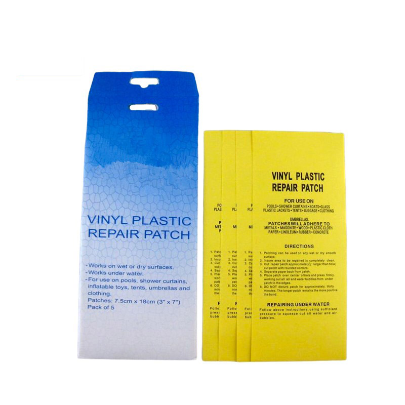 Toppa di riparazione in vinile resistente in plastica per canoa gonfiabile