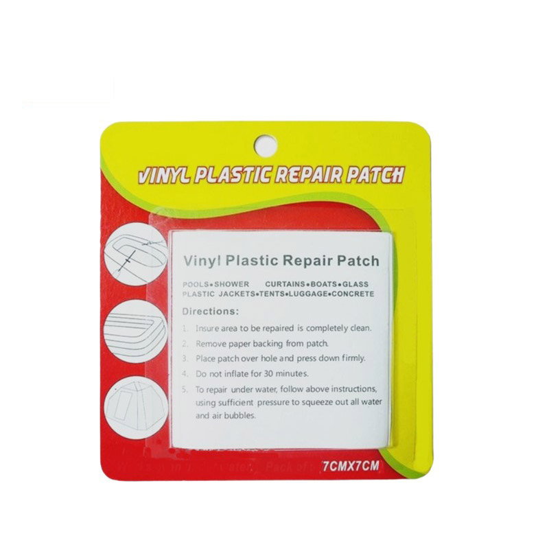 Patch di riparazione in vinile trasparente resistente alle intemperie per Opp